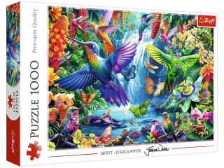 Puzzle 1000 TREFL Kolibry w tropikach