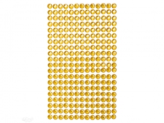 KRYSZTAKI SAMOPRZYLEPNE 6MM, 260 SZT. YELLOW [opakowanie=5szt]
