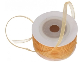 Wstka PAULA organza  3mm x 50m pomaraczowa