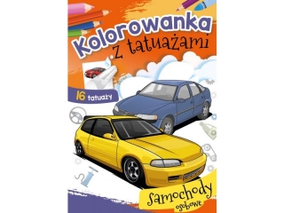 Kolorowanka SKRZAT z tatuaami - Samochody osobowe