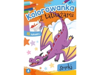 Kolorowanka SKRZAT z tatuaami - Smoki