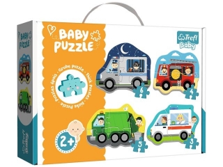 Puzzle Baby Classic TREFL Pojazdy i zawody