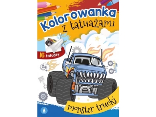 Kolorowanka SKRZAT z tatuaami - Monster trucki