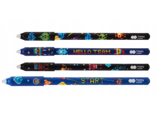 D�ugopis wymazywalny Pixi Planet 0.5mm, niebieski, Happy Color [opakowanie=12szt]