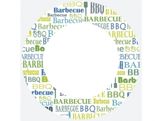 Talerz papierowy 23 cm barbeque 25szt.