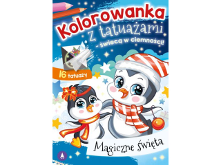 Kolorowanka z tatuaami SKRZAT BN wiec w ciemnoci! Magiczne wita