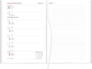 Kalendarz akademicki WN A5 tygodniowy PCV bezbarwny DO 2024/25