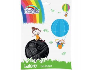 BALONY 12" METAL CZARNY Fiorello 50 szt. KWBN24