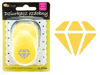 Dziurkacz ozdobny DPCRAFT 2,5cm Diament deo