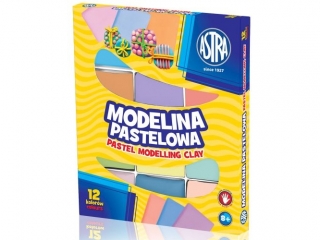 Modelina pastelowa ASTRA 12 kolorw