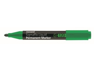 Marker okrgy permanentny 2, 0 mm Sigmaflo B 120 MONAMI zielony - 12 szt. op. [opakowanie=12szt]
