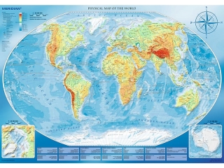 Puzzle 4000 TREFL Wielka mapa fizyczna wiata