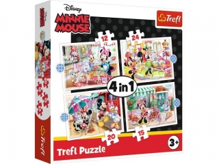 Puzzle "4w1 - Minnie z przyjació³mi" 34355