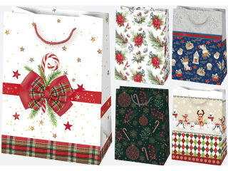 Torebka ozdobna POL-MAK Gwiazdka 10szt. T5_GW_84 230x320x110