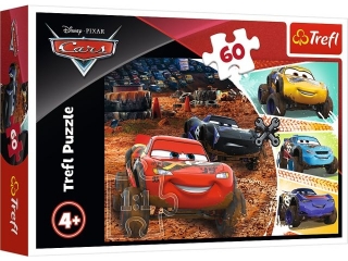 Puzzle   60 TREFL Cars 3 -  Zygzak McQueen z przyjacimi