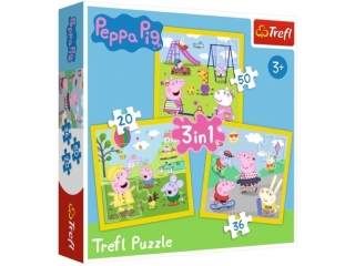 Puzzle "3w1 - Wesoy dzie Peppy" / Peppa Pig 34849