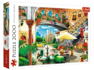 Puzzle 2000 TREFL Widok na Barcelon