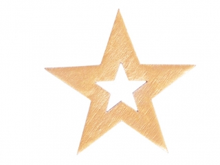 Gwiazdy drewniany dekoracja 12szt. 4cm