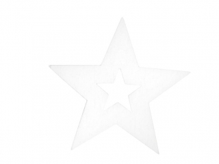 Gwiazdy drewniany dekoracja 12szt. 4cm