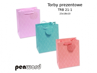 TORBY PREZENTOWE TRB 21-1 23x18x10 [opakowanie=12szt]