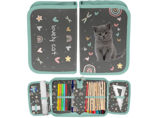 Pi�rnik z wyposa�eniem PASO LOVELY CAT PP26CS-P001 19, 5x13x3, 5