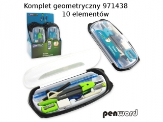 Komplet geometryczny PENWORD 10 elementw 971438