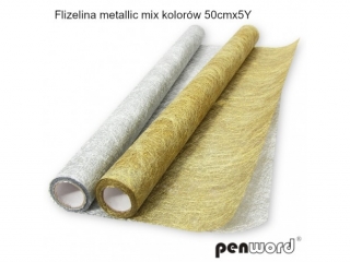 FLIZELINA METALLIC ZOTA 50cmx5Y