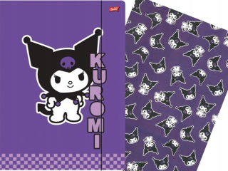 Teczka z gumk A4 300 g/m2 KUROMI  [opakowanie=10szt]