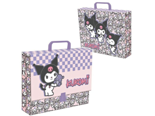 Teczka z rczk A4, XL 33 x 24, 8 x 9 cm KUROMI PINK