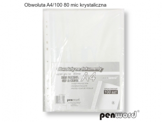 Koszulka PENWORD A4/100szt. 80mic. krystaliczna