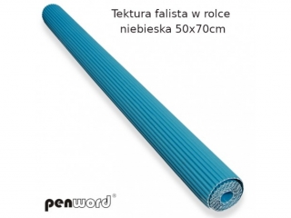 Tektura falista PENWORD w rolce 50x70cm - niebieska