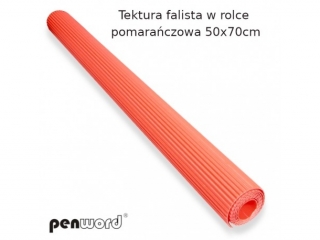 Tektura falista PENWORD w rolce 50x70cm - pomaraczowa