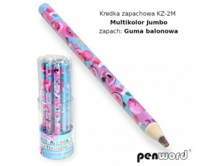 KREDKA ZAPACHOWA KZ-2M MULTIKOLOR JUMBO GUMA BALONOWA