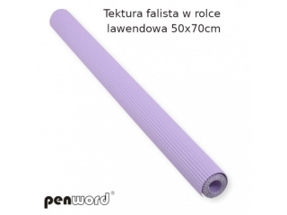 Tektura falista PENWORD w rolce 50x70cm - lawendowa