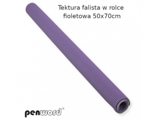 Tektura falista PENWORD w rolce 50x70cm - fioletowa