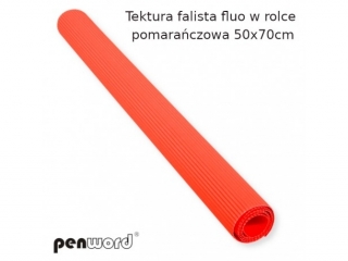 Tektura falista PENWORD w rolce 50x70cm fluo - pomaraczowa