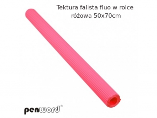 Tektura falista PENWORD w rolce 50x70cm fluo - rowa