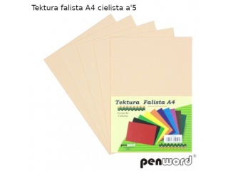 Tektura falista PENWORD A4 5ark. - cielista