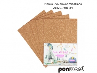 PIANKA EVA BROKAT MIEDZIANA 21X29, 7 a5