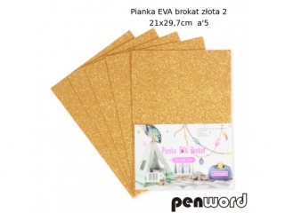 PIANKA EVA BROKAT ZOTA 2  21X29,7 a5