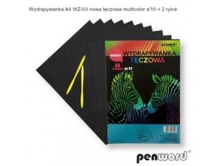WYDRAPYWANKA A4 WZ-03 NOWA TCZOWA MULTICOLOR a10 + 2rylce