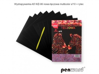 WYDRAPYWANKA A5 WZ-06 NOWA TCZOWA MULTICOLOR a10 + 2rylce