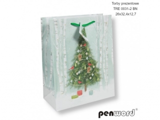 TORBY PREZENTOWE TRE 0031-2 BN 26x32.4x12.7cm [opakowanie=12szt]