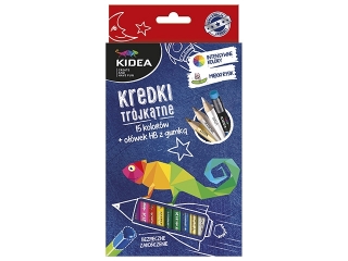 KREDKI TR�JK�TNE 15 KOLOR�W Z O��WKIEM KIDEA  SEZON2024