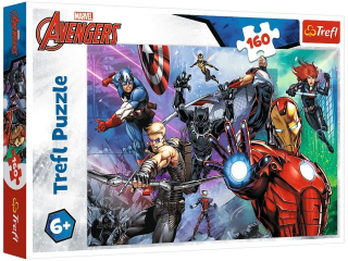 Puzzle  160 TREFL Avengers - Zawsze gotowi bohaterowie / Disney Marvel The Avengers