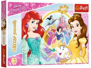 Puzzle "100 Glitter - Wspomnienia Belli i Arielki" / Disney Princess 14819