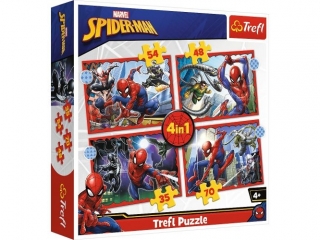 Puzzle "4w1 - Bohaterski Spider-Man" / Disney Marvel Spiderman 34384