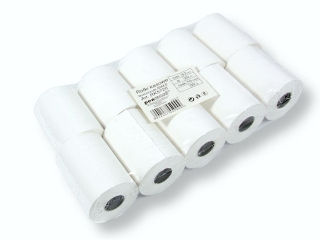 ROLKI KASOWE TERMOCZUŁE 57mm/20m/50g BIAŁE a10