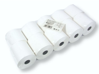 ROLKI KASOWE TERMOCZUŁE 57mm/40m/50g BIAŁE a10