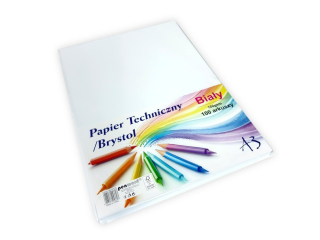 PAPIER TECHNICZNY/BRYSTOL A3 CB-A3-180 BIA�Y 100 ARKUSZY (SZPSH)